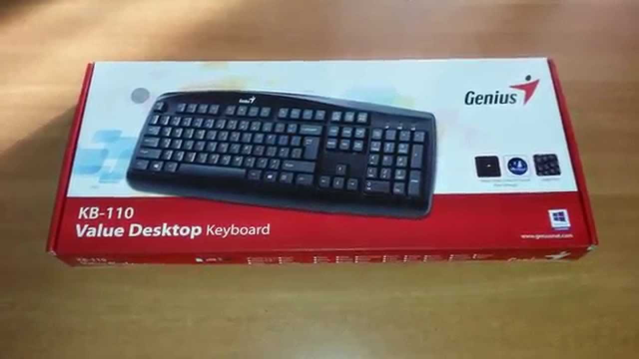 Genius Desktop Keyboard KB-110 Unboxing & Review