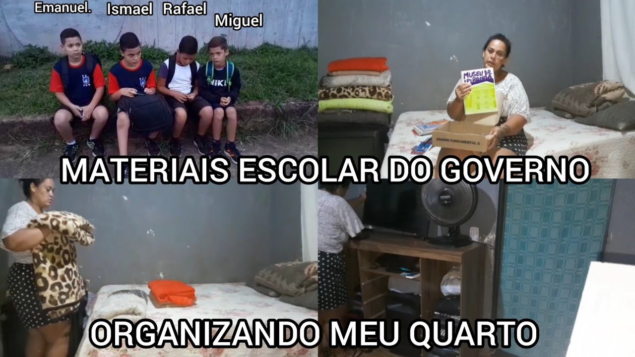 ROTINA COM OS GÊMEOS/ MOSTREI OS MATERIAL ESCOLAR QUE A ESCOLA DEU PRA ELES+ ORGANIZANDO MEU QUARTO 