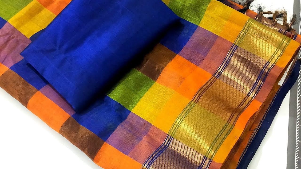 Silk saree blouse design and stylish blouse back neck design
