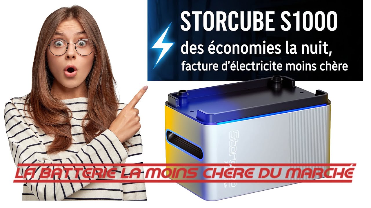 LA batterie solaire💥 la moins chère du marché STORCUBE S1000  ! #storcube #s1000