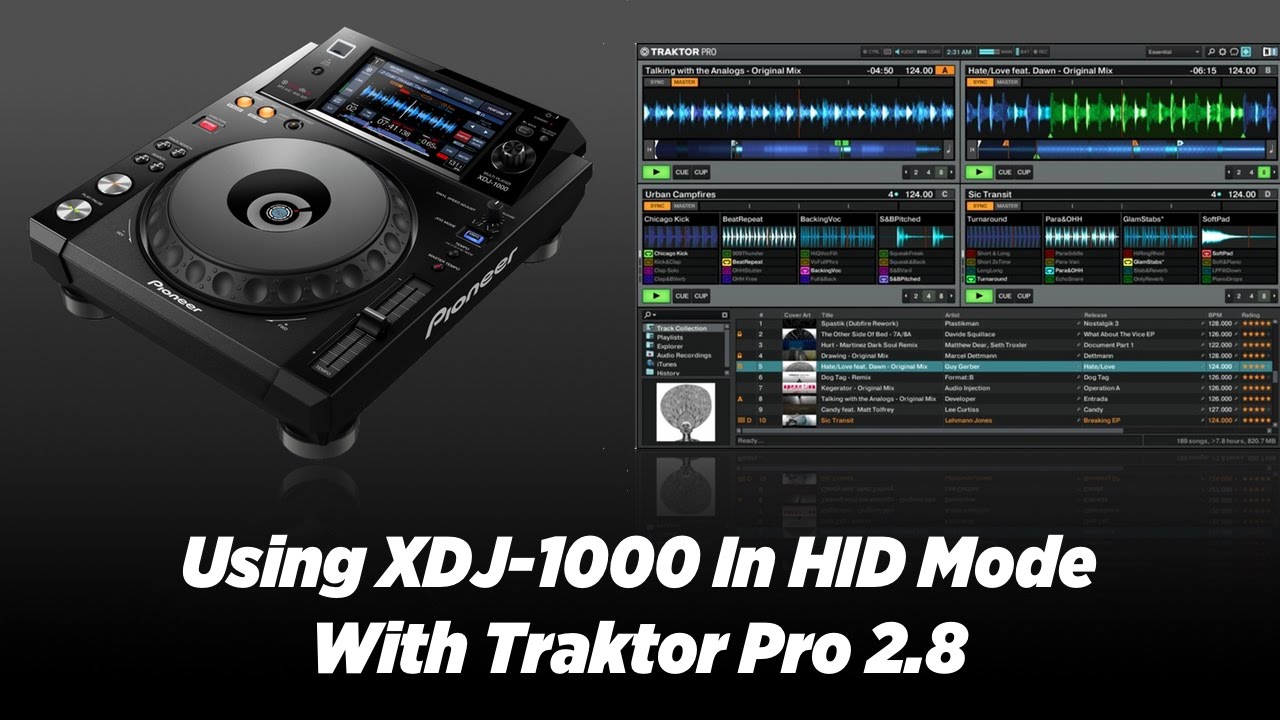 Using XDJ-1000 In HID Mode With Traktor Pro 2.8