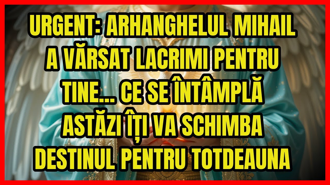 ⚠️ URGENT: ARHANGHELUL MIHAIL A VĂRSAT LACRIMI PENTRU TINE... CE SE ÎNTÂMPLĂ ASTĂZI ÎȚI VA SCHIMBA..