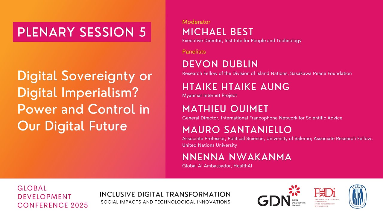Plenary 5 - Digital Sovereignty or Imperialism? Power and Control in Our Digital Future | GDC 2025
