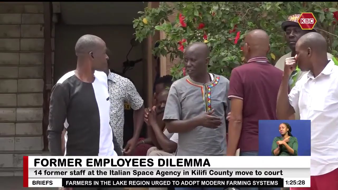 14 former staff at the Italian Space Agency in Kilifi County move to court