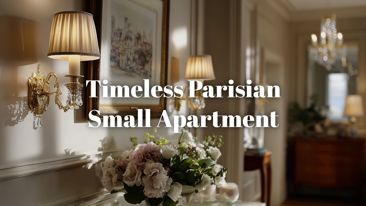 ✨ Timeless Parisian Luxury for Small Apartments: Decor and Interiors