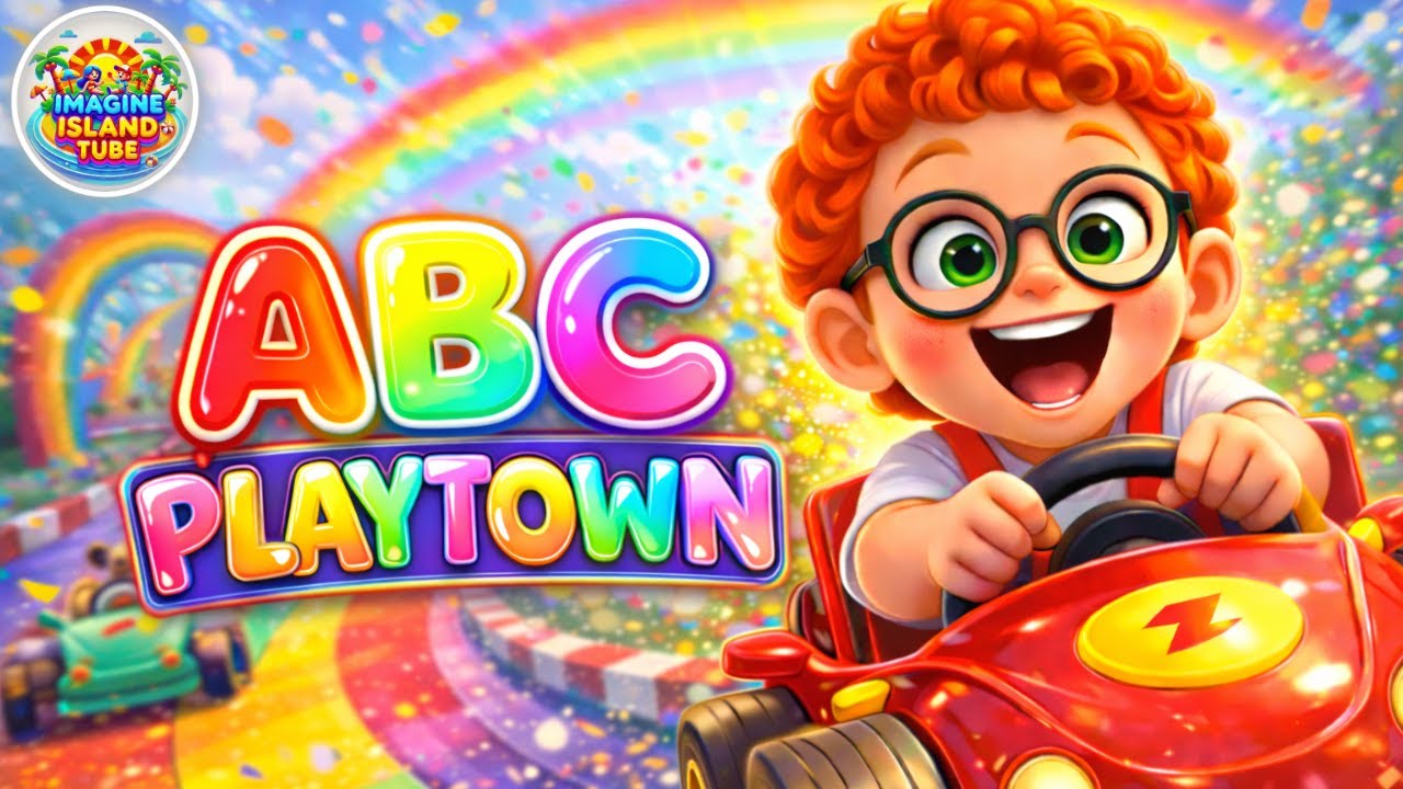 ABC Song for Kids 🌈 | Learn Alphabet A to Z with Leo in Playtown!