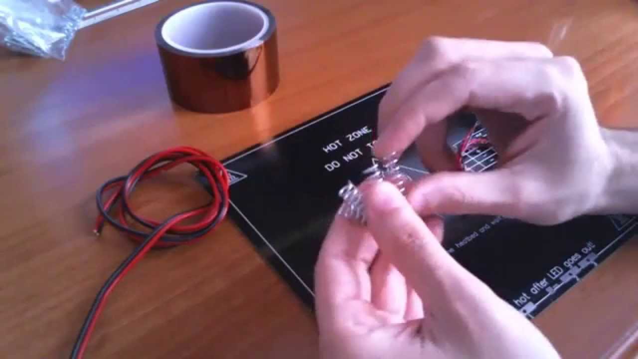 Tutorial de montaje Prusa i3: La cama caliente