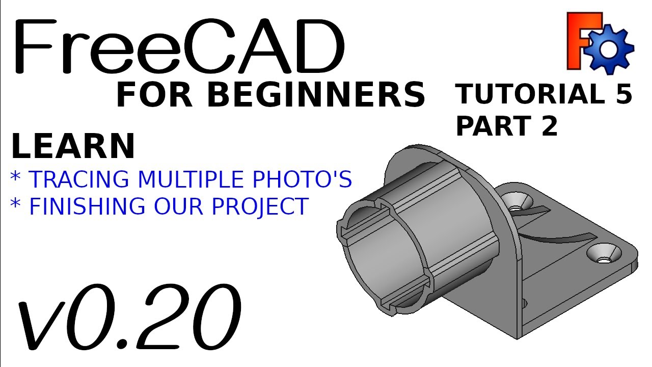 FreeCAD 0.20 для начинающих | 5.2 | Проект «Трассировка по фотографиям» | Завершение нашей модели