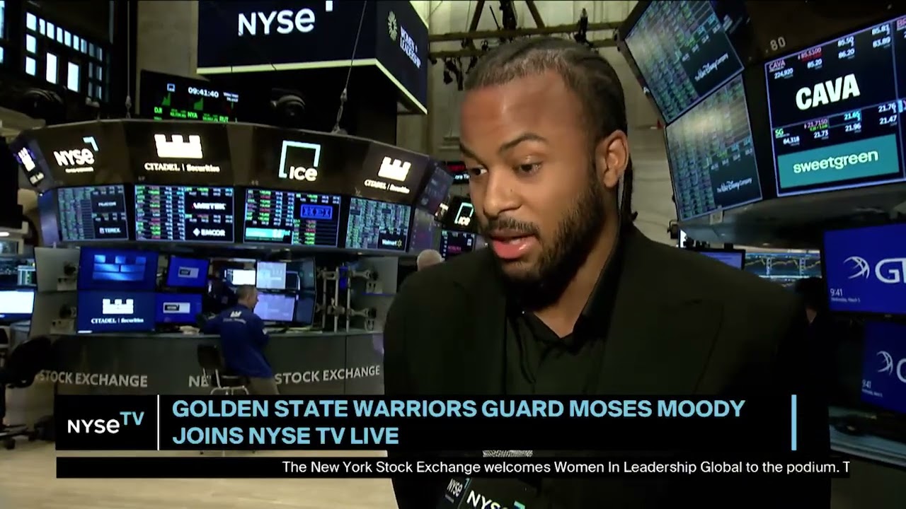 Moses Moody, Shooting Guard, Golden State Warriors  Joins NYSE TV Live
