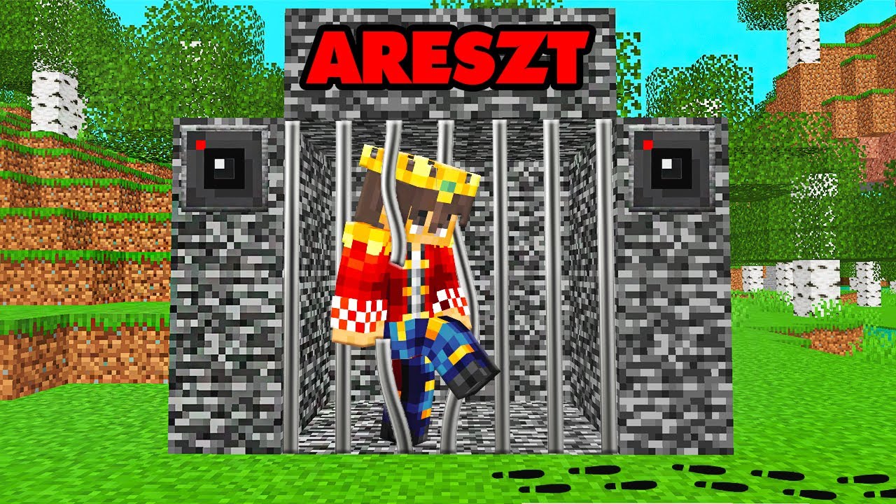 NIEBEZPIECZNY GOŚĆ UCIEKA z WIĘZIENIA w Minecraft! *uwaga*