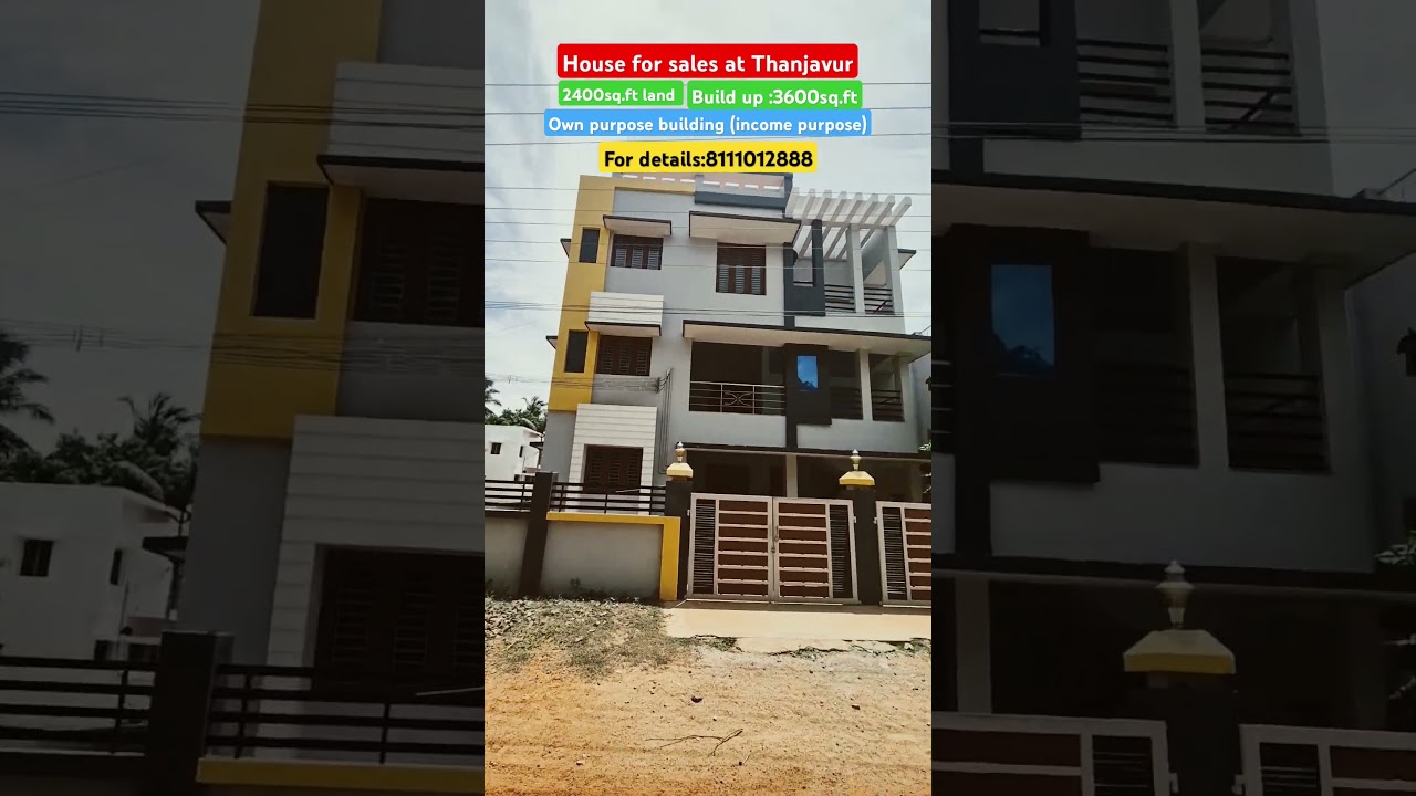 Thanjavur house for sales #thanjavur #home #rentalproperty #realestate #nri #nrilife #plots #reels