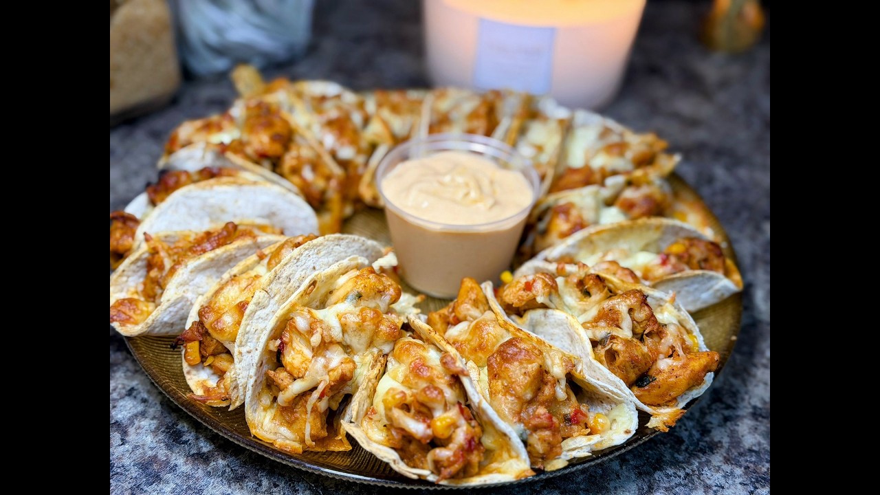 Mini Tacos rumeniți cu pui și porumb – Gustarea perfectă! 🔥