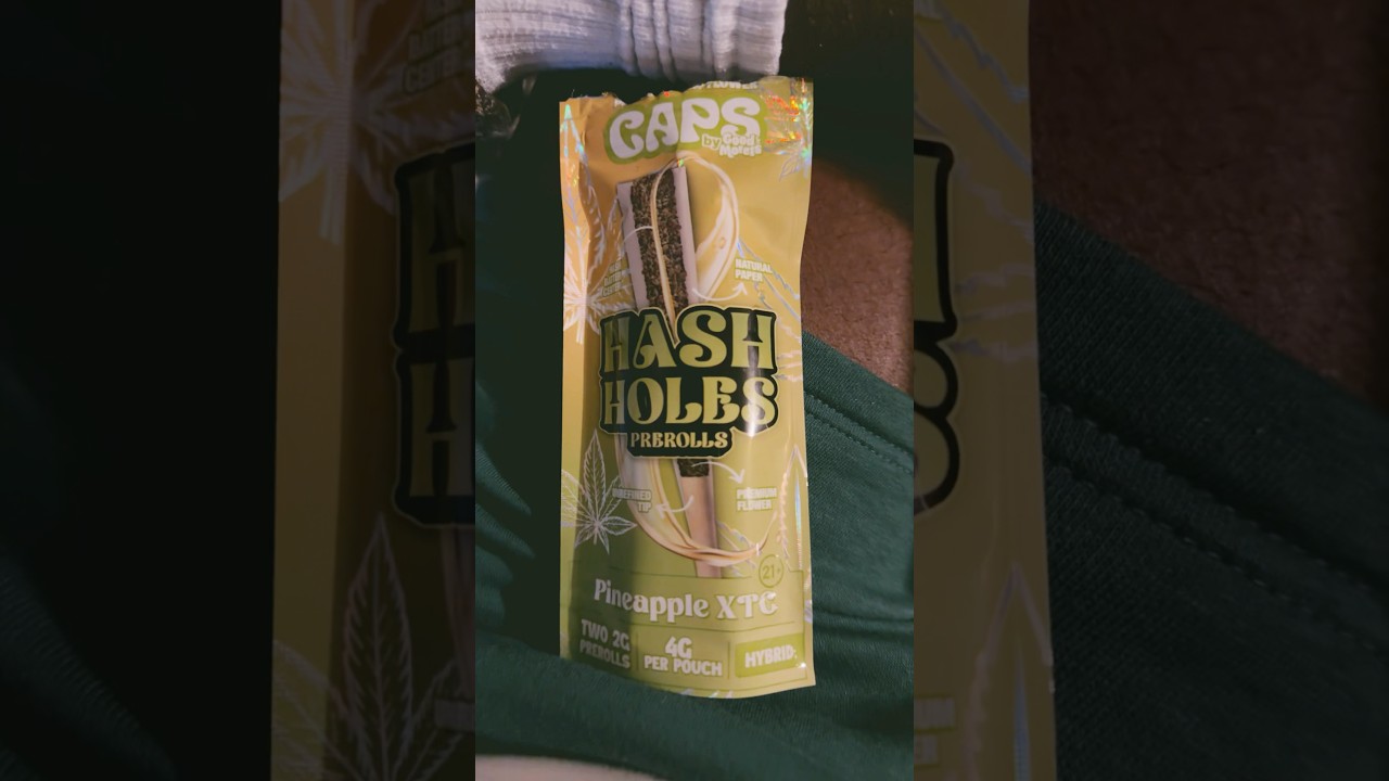 Holy Hash Hole!!! | Caps by Good Morels &ldquo;Pineapple XTC&rdquo; Hash Holes THCA 2 Gram Pre Rolls