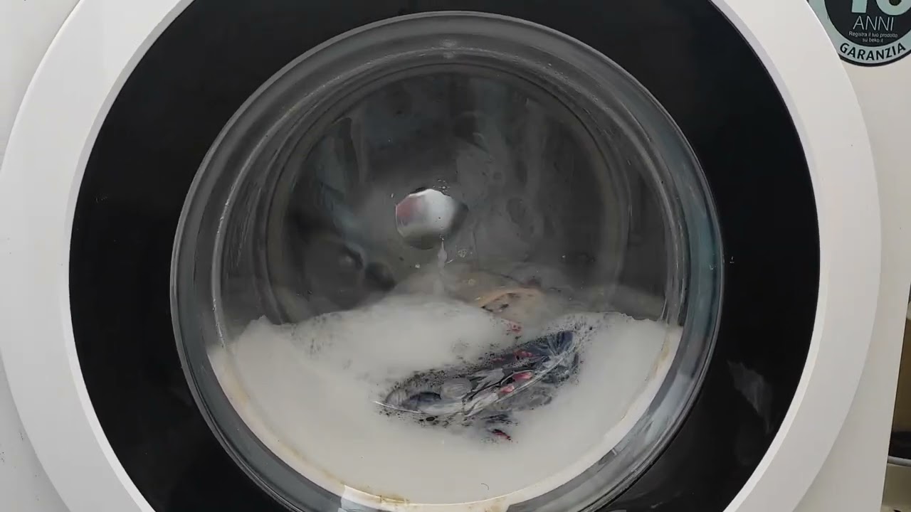 OPS! Washing with lots of foam in my Beko washing machine