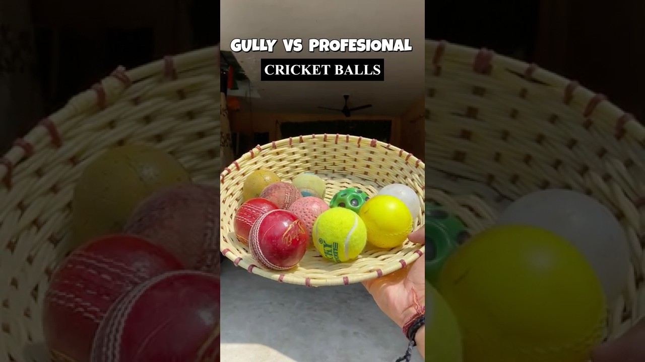 My Professional Cricket Balls VS Gully Cricket Balls | Cricket Balls | Cricket #shorts #cricketball