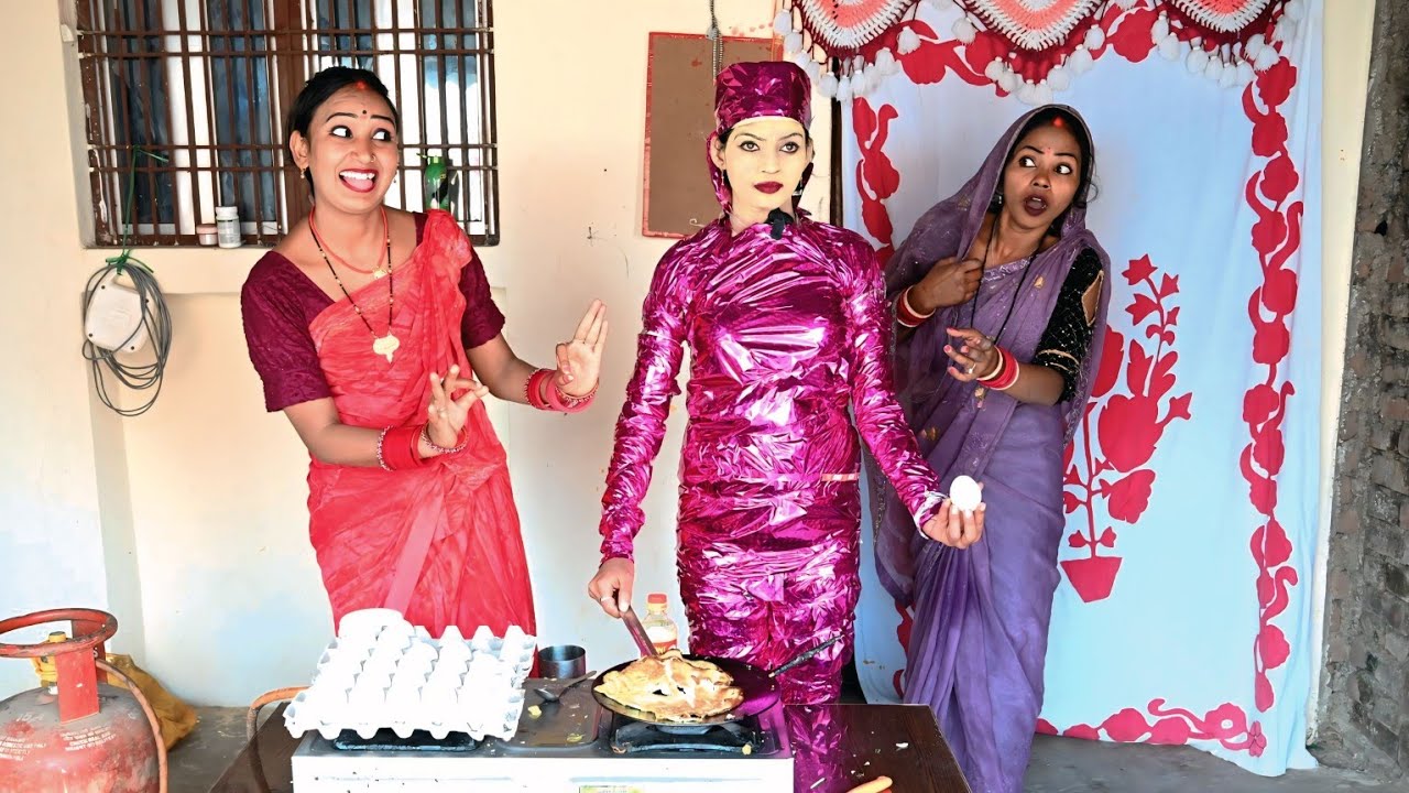 पगली के घर आया रोबोट अंडा बनाने वाला pagali ke new comedy video