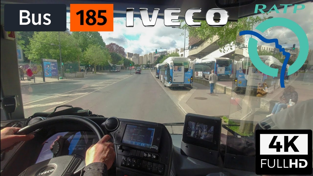 Bus 185 RATP | Paris - Porte d'Italie Métro/Choisy Sud - 4K60FPS