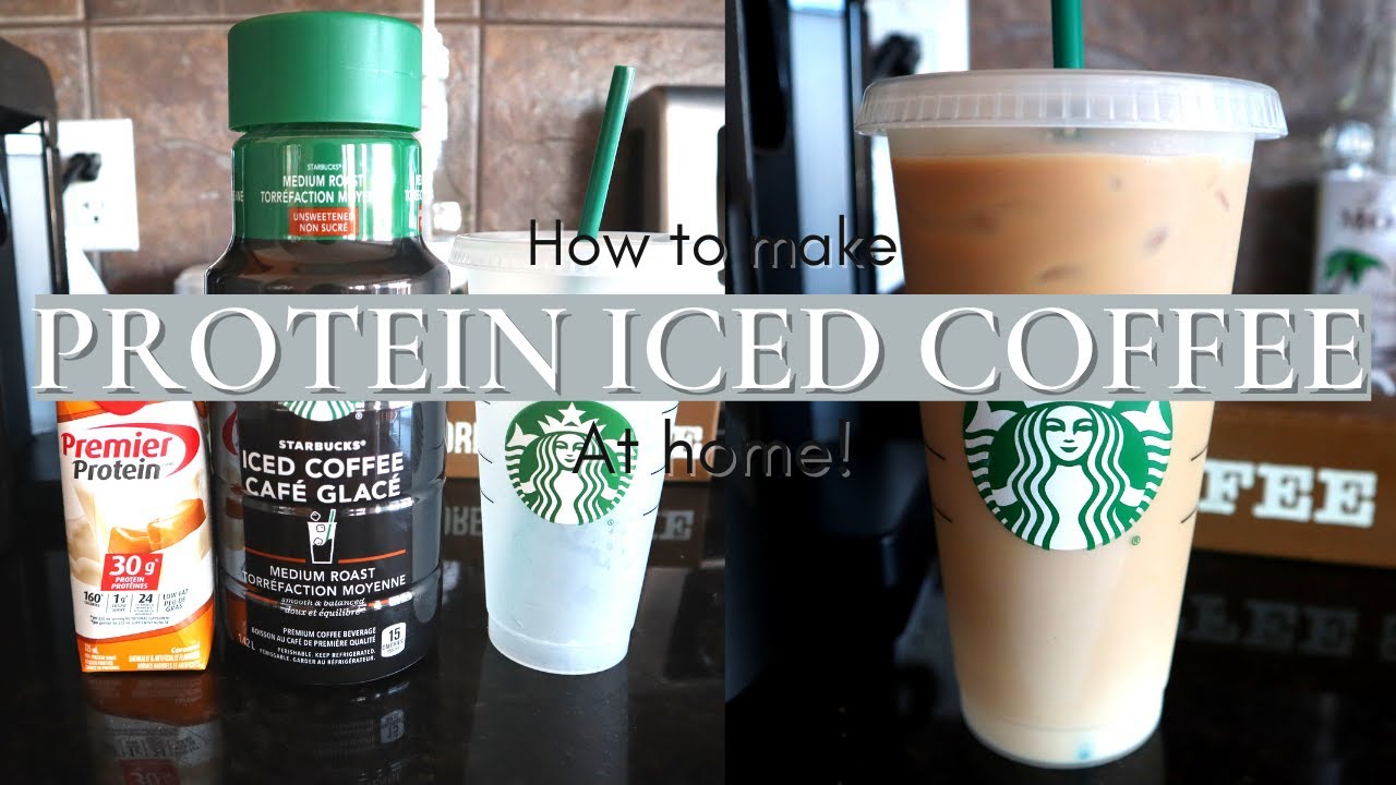 PROTEIN ICED COFFEE AT HOME! 30 GRAMS OF PROTEIN AND ONLY 1 GRAM OF SUGAR | Danielle Murnaghan