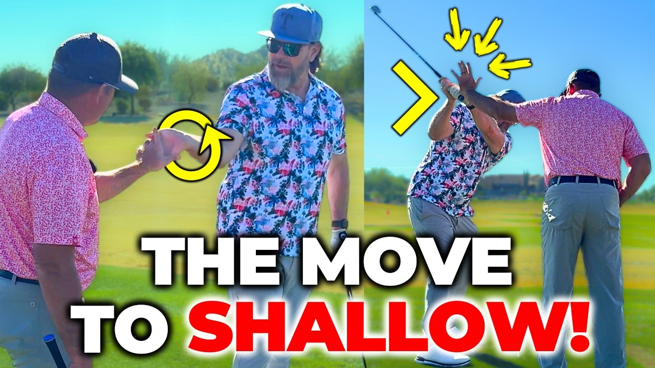 He Could Finally SHALLOW The Club With This Right Wrist Move! (LIVE Golf Lesson)
