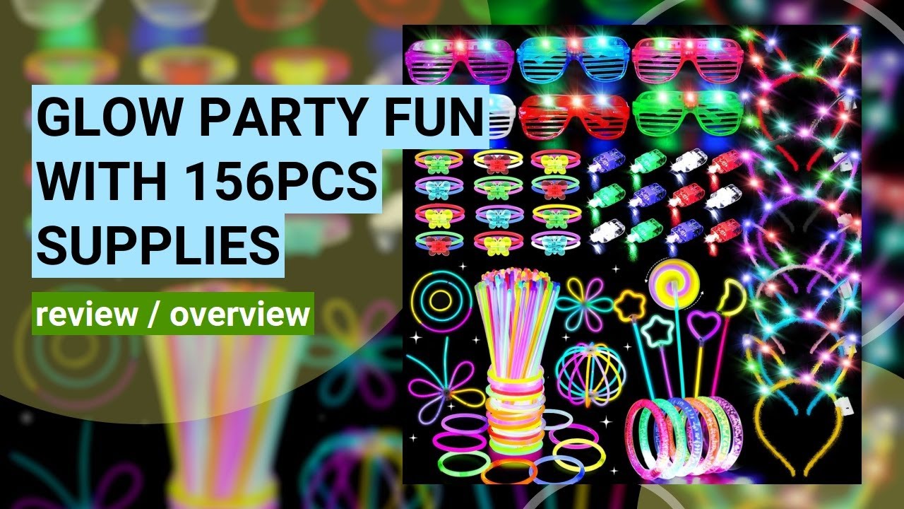 Review: Ultimate Glow in the Dark Party Supplies for Kids & Adults!
