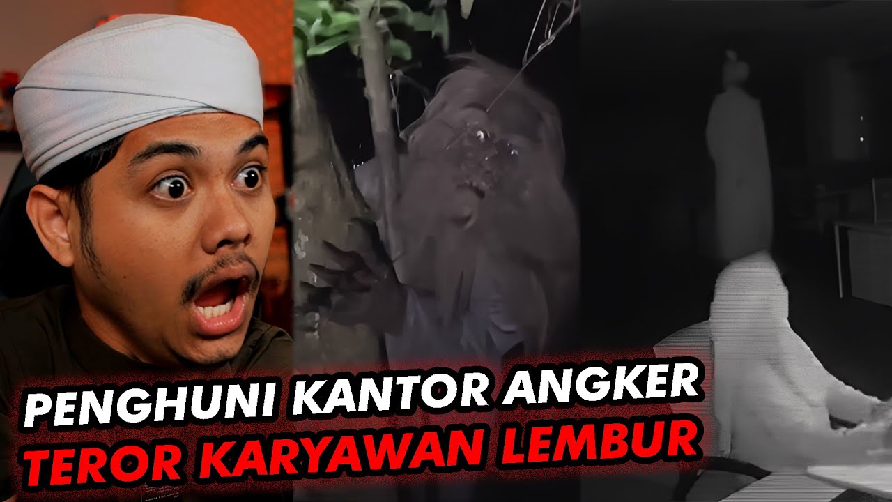 LEMBUR KERJA SAMPAI GAK SADAR DITEMENIN POCONG👻👻👻 Reaction Horror