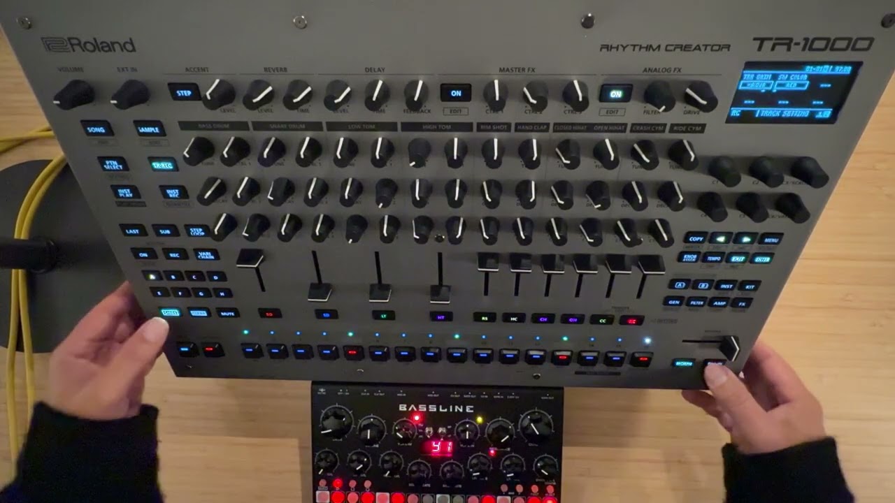 Electro Boogie sketch 12 (Roland TR 1000 & Erica Synths Bassline)
