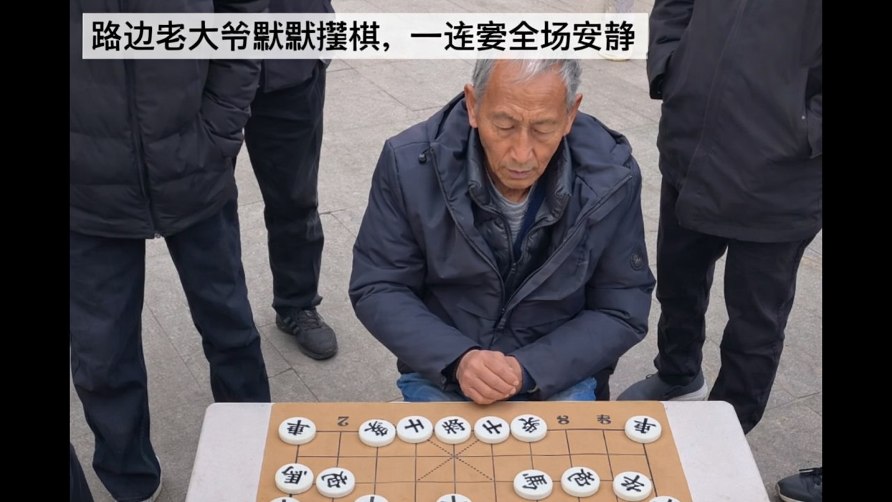 路边老大爷默默摆棋，一连麦全场安静