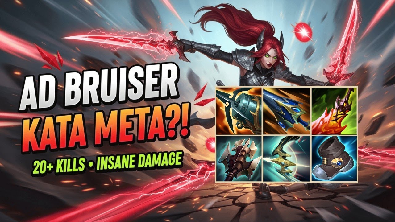 Learn the AD Bruiser Katarina on MID vs Akali?! Insane On-Hit Damage │ League of Legends Gameplay