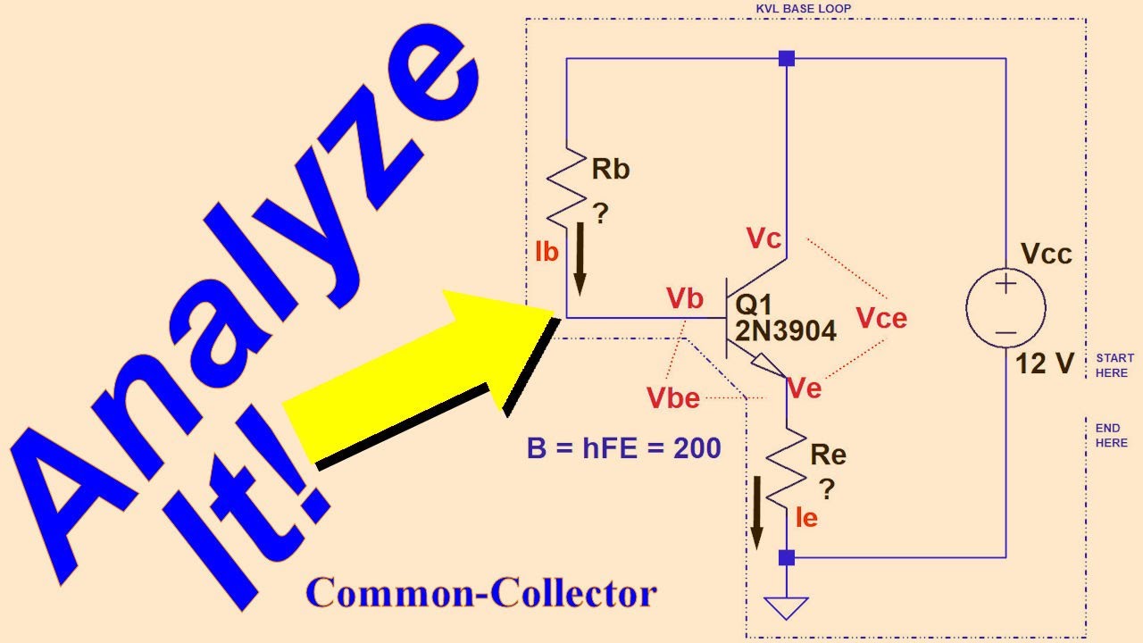 Basic Bipolar Junction Transistor Analysis: The Common-Collector Circuit (066b3)