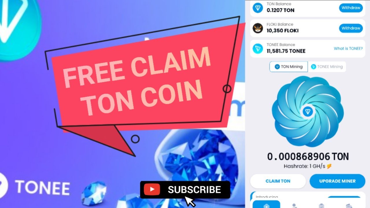 FREE CLAIM TON COIN, ON TELEGRAM MINNER