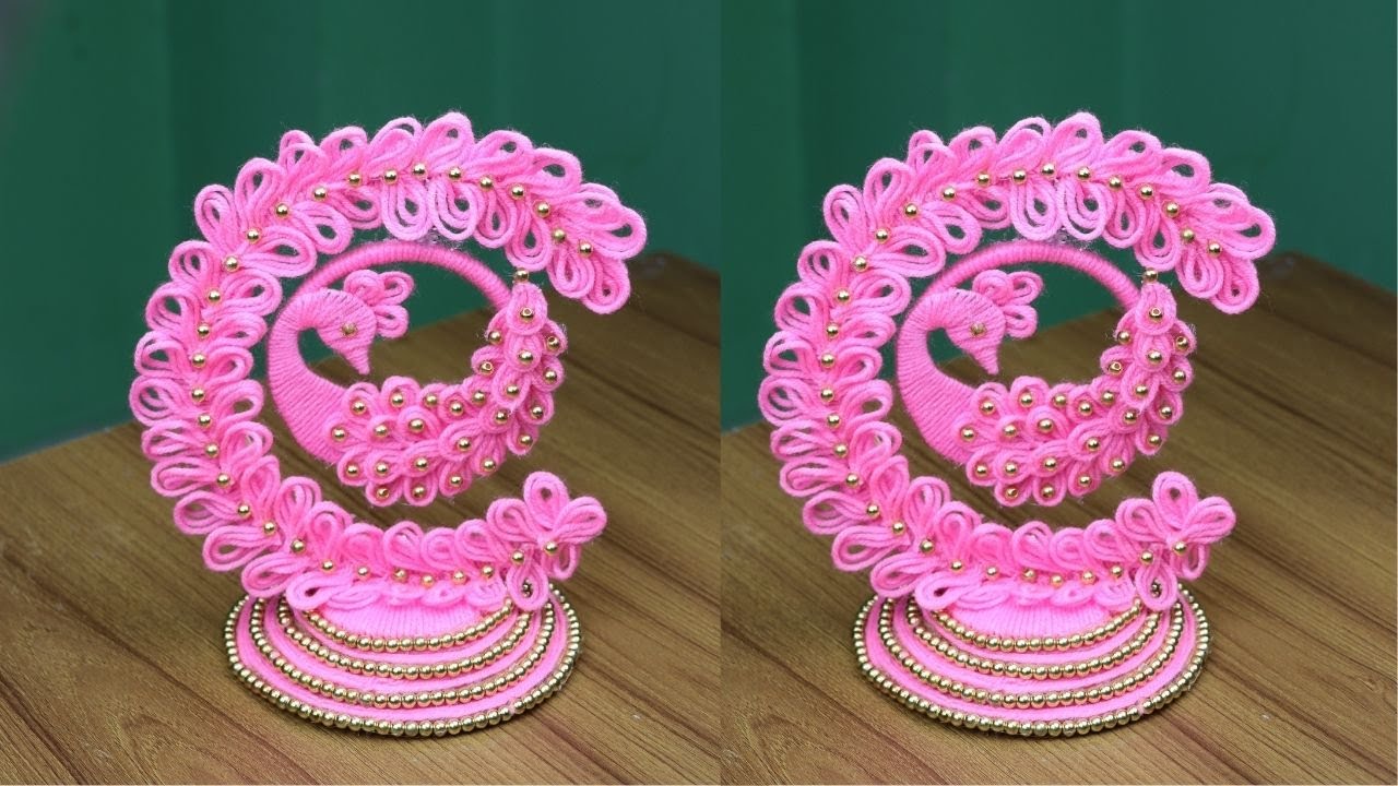 Woolen Craft Idea - Woolen Showpiece Making Ideas For Home Decor - Woolen art and craft ideas