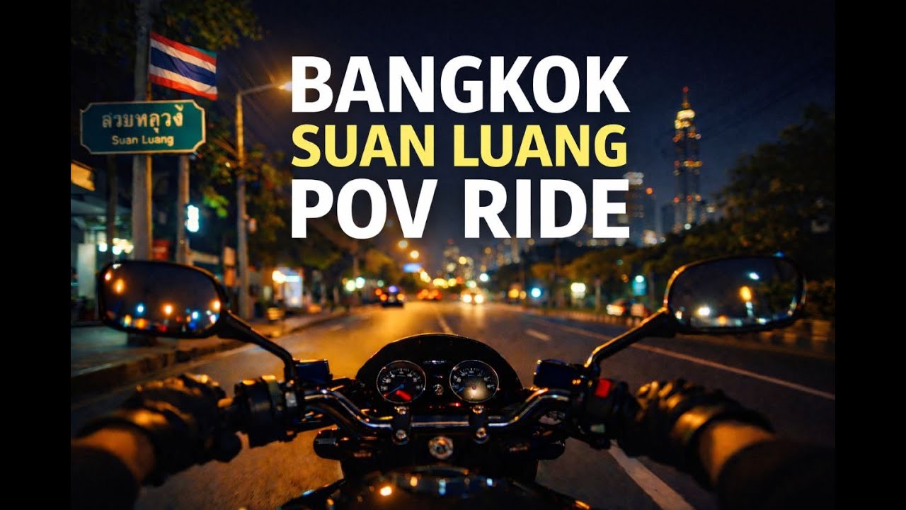 Bangkok Night POV – ASMR Ride | Suan Luang District, Bangkok