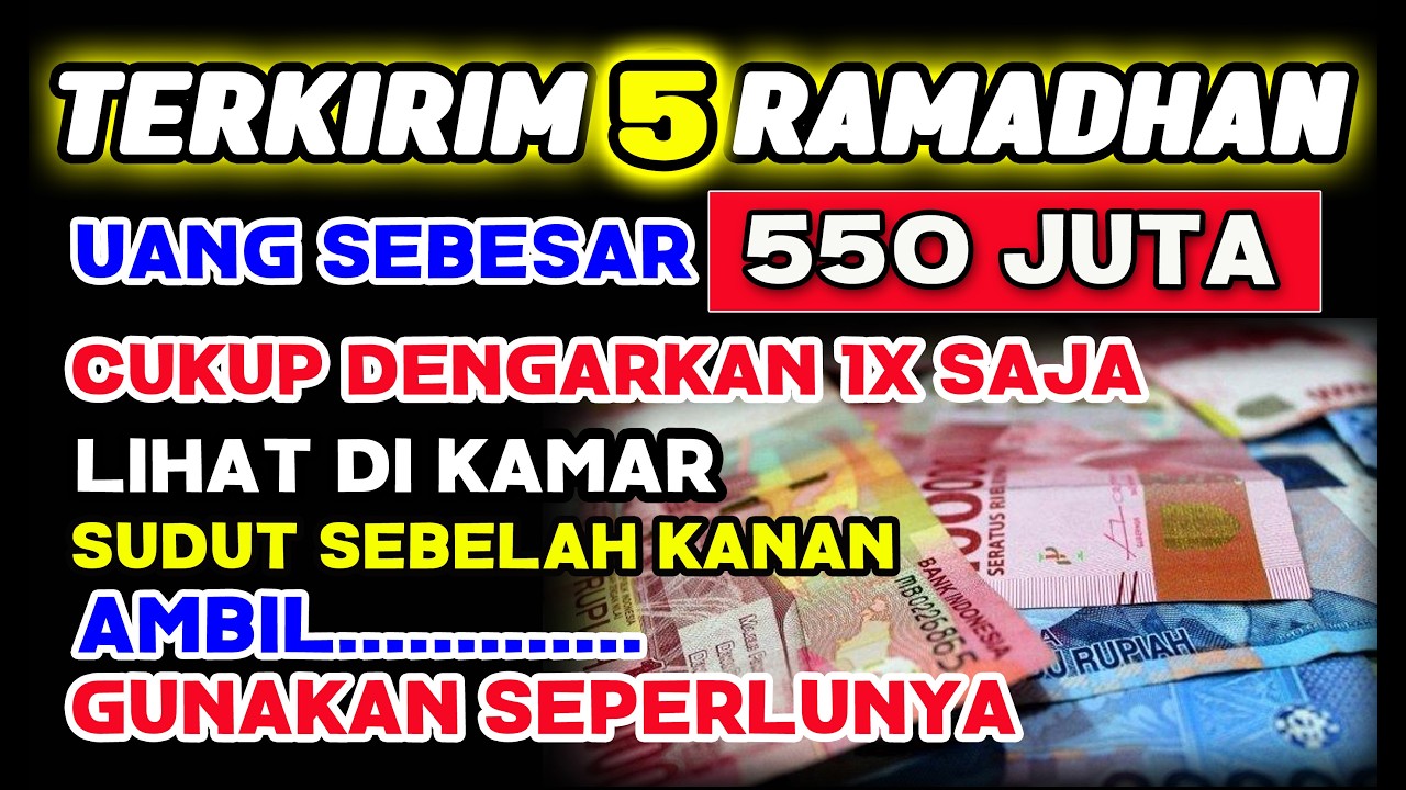🔴ALHAMDULILLAH🤲 BARU PUTAR SEBENTAR UANG BENAR2 DATANG SENDIRI KE RUMAH, DOA KEKAYAAN NABI SULAIMAN