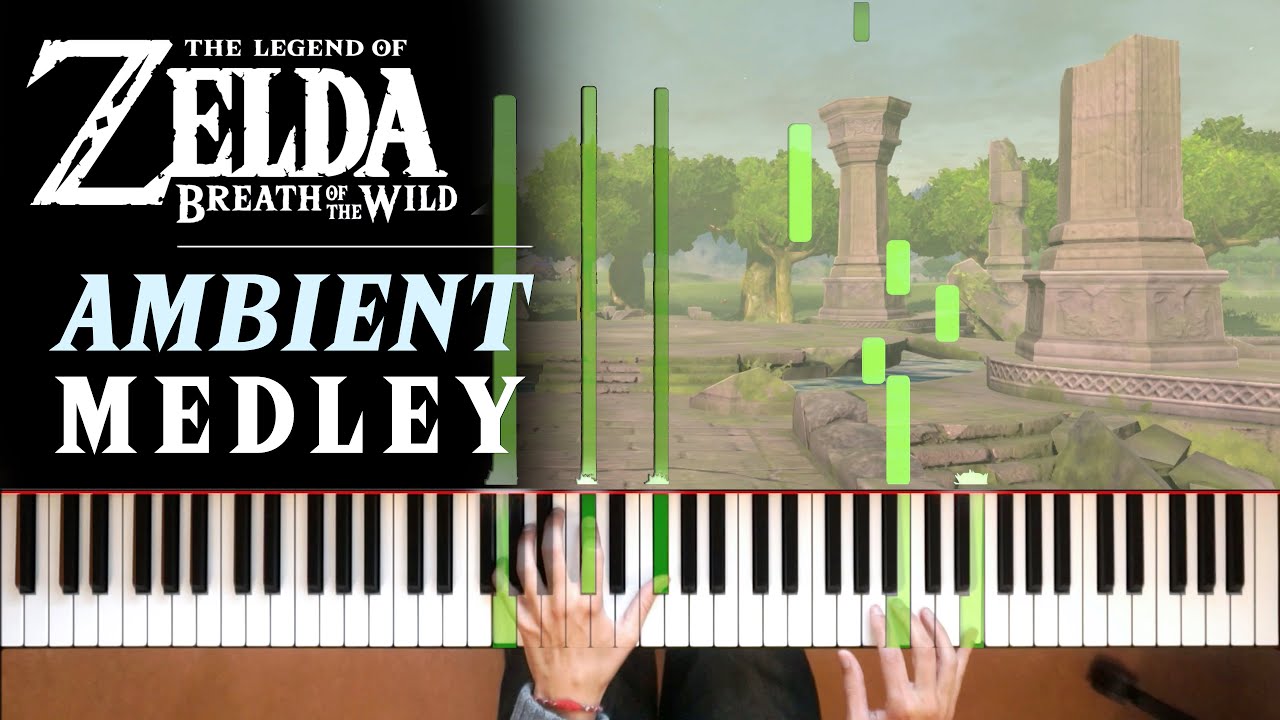 Zelda: Breath of the Wild - Ambient Piano Medley w/Cave, Ruins, Bazaar
