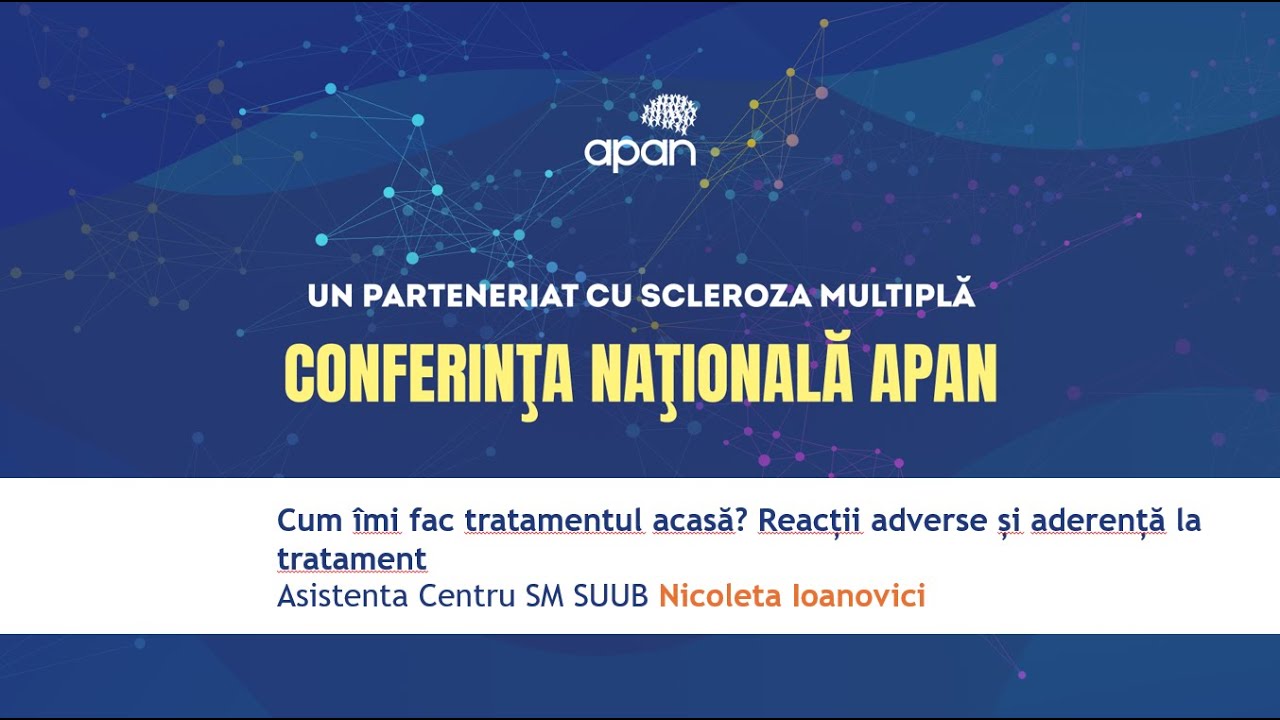 Cum îmi fac tratamentul acasă și aderență la tratament in SM - Conferinta APAN World MS Day 2024