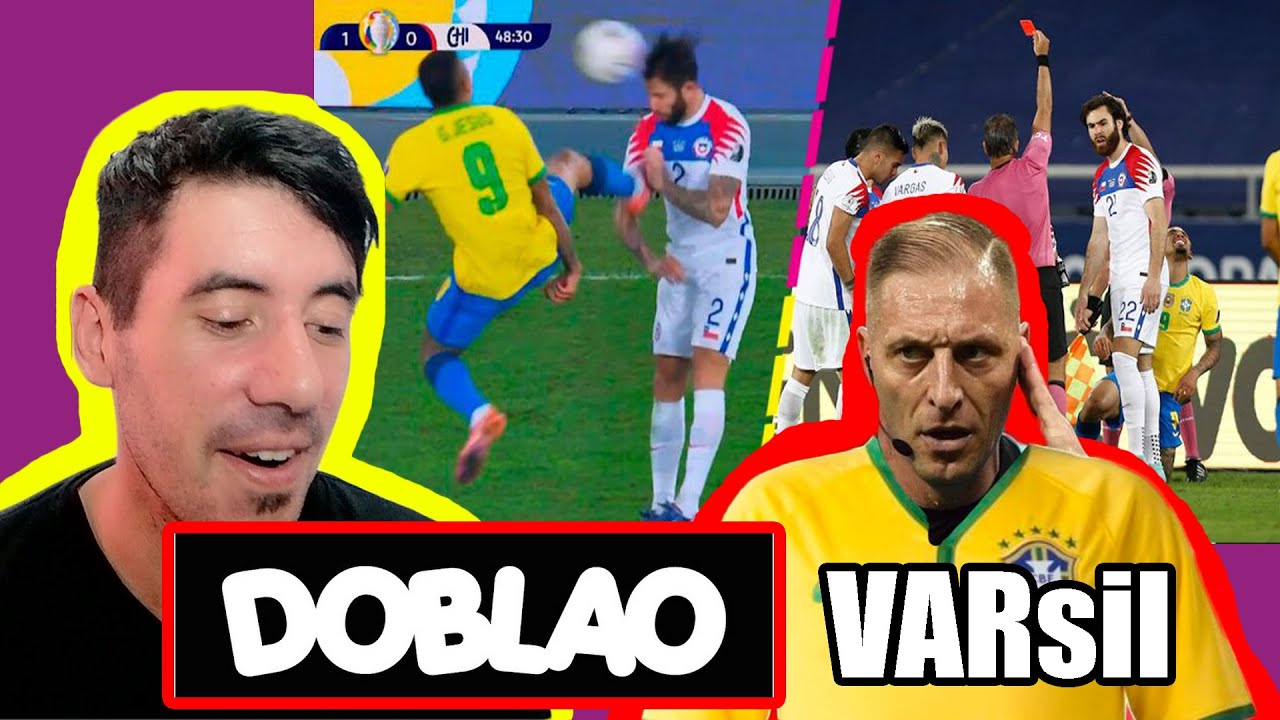 ARGENTINO reacciona DOBLAO CHILE vs BRASIL