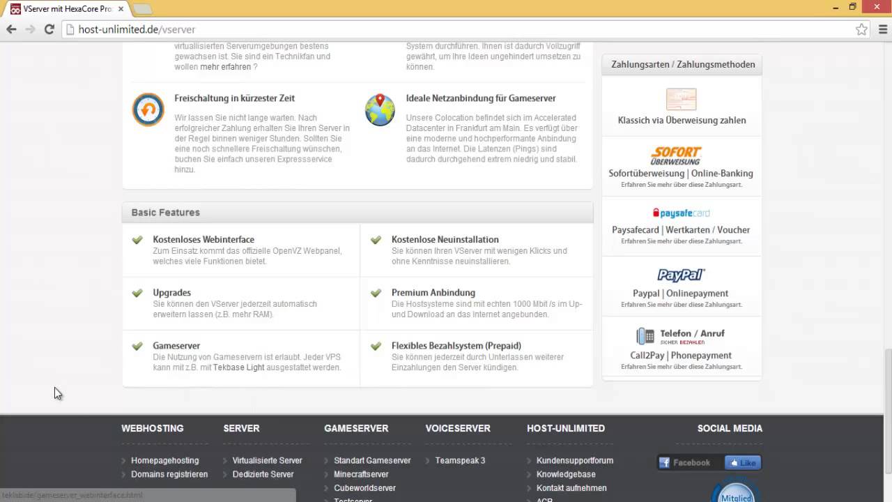 vServer Vorstellung Teil 2 | Host-unlimited.de