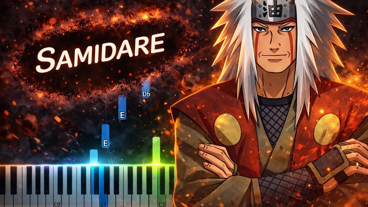 Naruto Shippuuden - Samidare Piano Tutorial