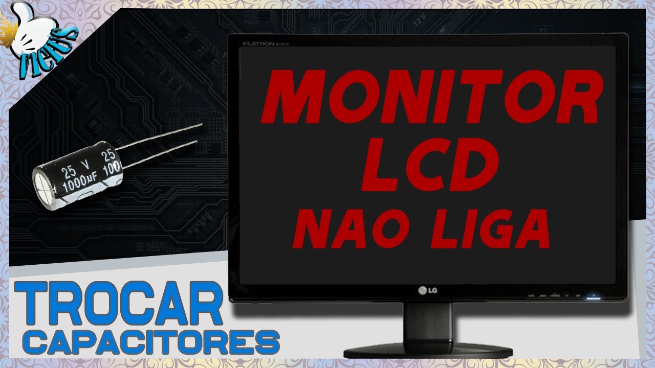 Monitor LCD Não liga e luz do Power piscando, Resolvido!