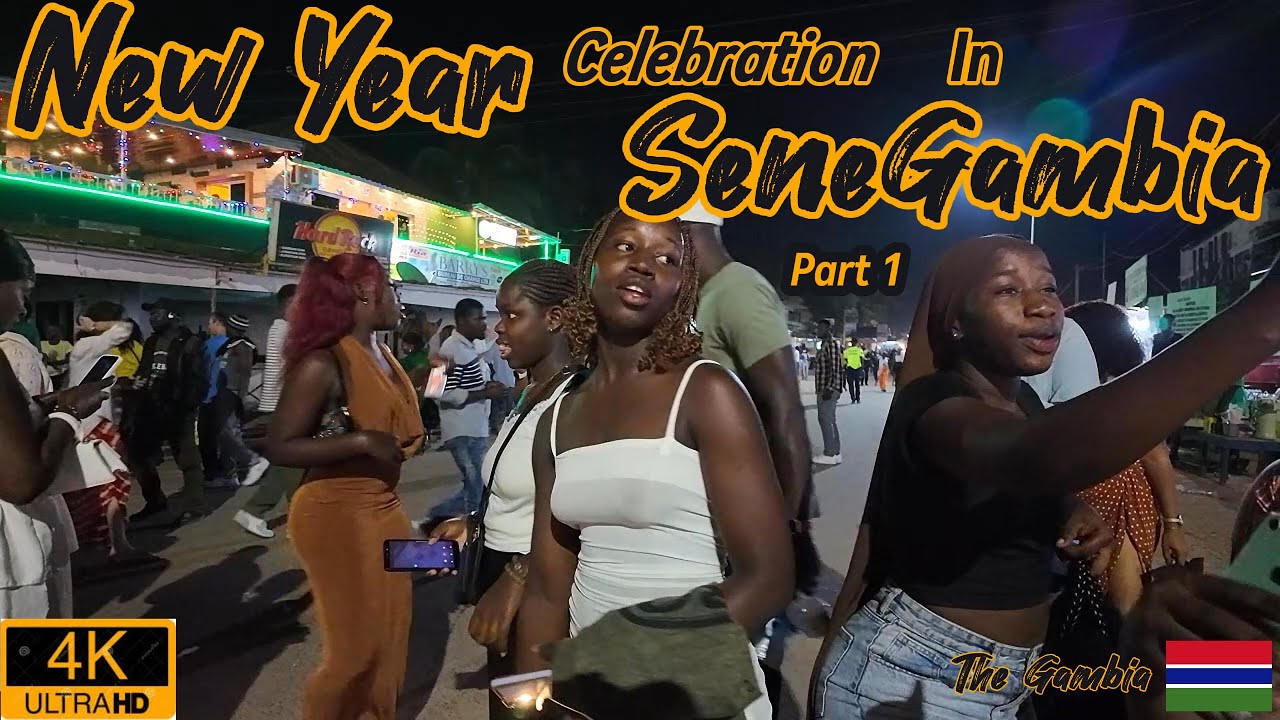 New Year Celebration in 🇬🇲  Senegambia Part 1 [ Nightlife In The Gambia]