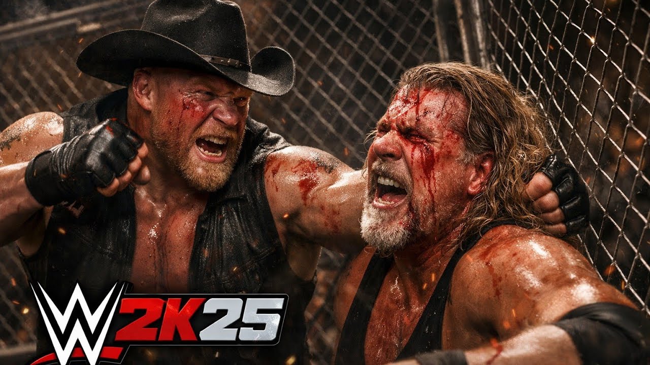Brock Lesnar vs Kevin Nash – Hell in a Cell Destruction