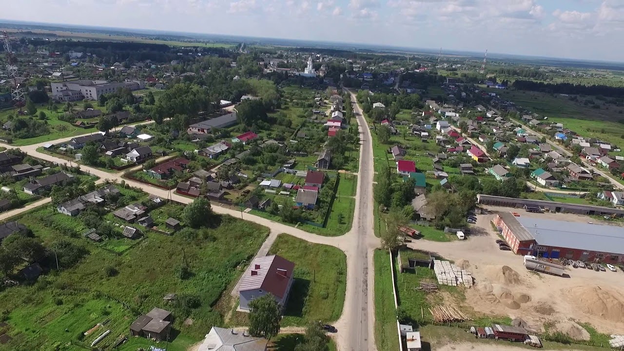Рамешки - вид райцентра с воздуха