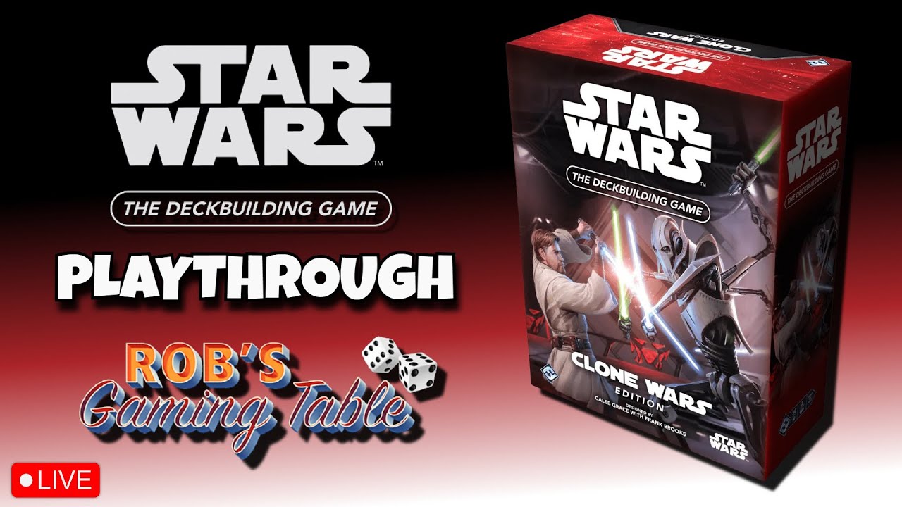 Star Wars: The Deckbuilding Game - Clone Wars Edition Playthrough