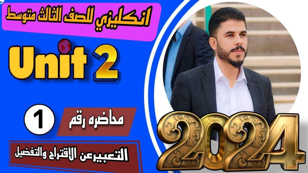 انكليزي الثالث متوسط / اليونت الثاني / الأقتراح suggestion