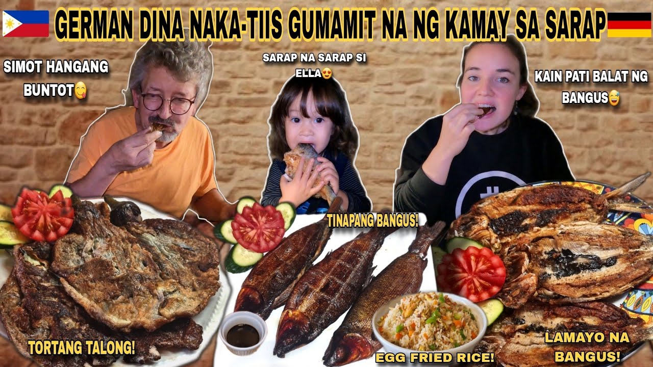 MY GERMAN FAMILY LOVES MY FILIPINO COOKING!DAING NA BANGUS,LAMAYONG BANGUS,TORTANG TALONG,FRIED RICE