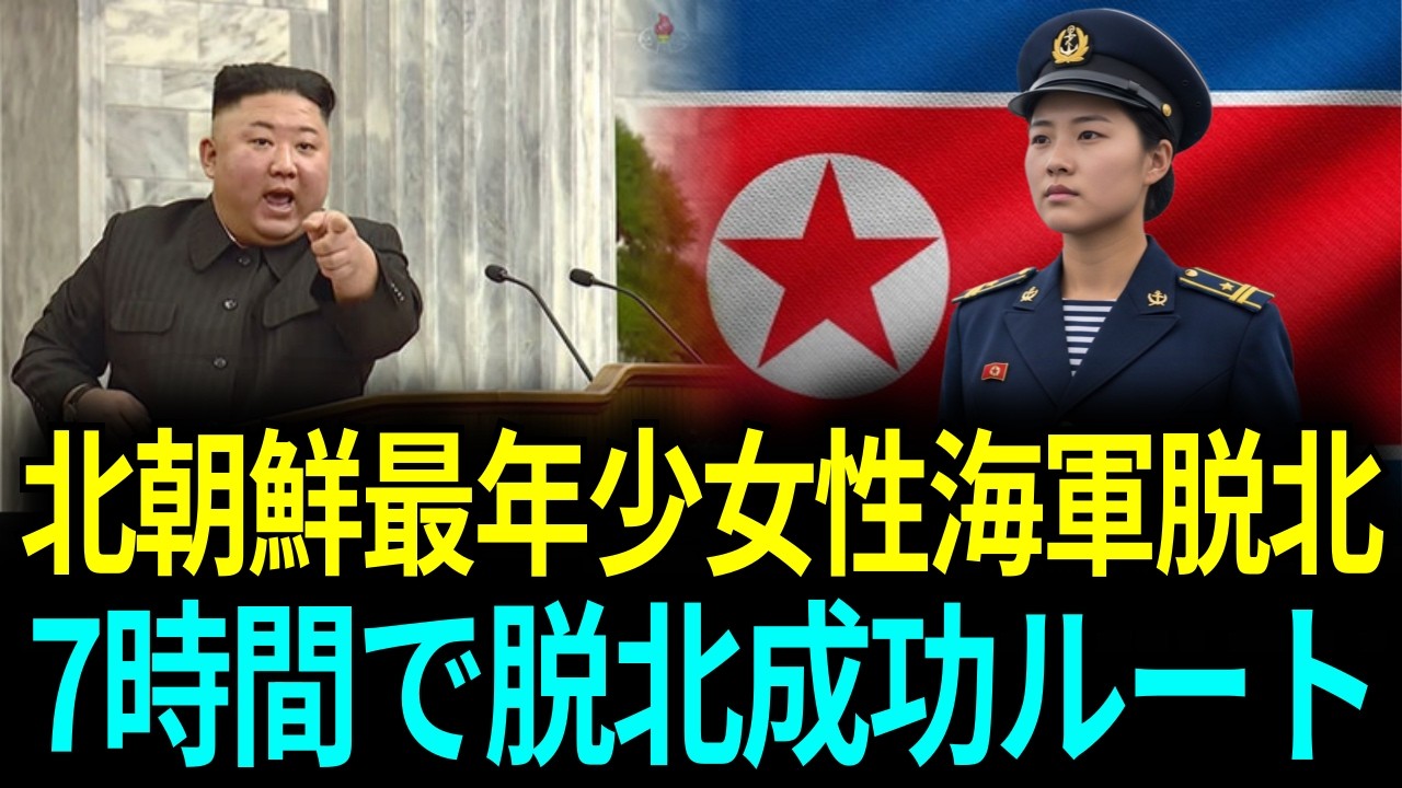 【衝撃】泳げないと思われていた女性海軍、7時間で韓国に現れた
