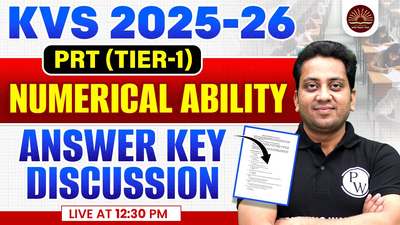 KVS PRT Exam Analysis 2026 | KVS Numerical Ability Answer Key 10 Jan 2026 | KVS Paper Analysis 2026