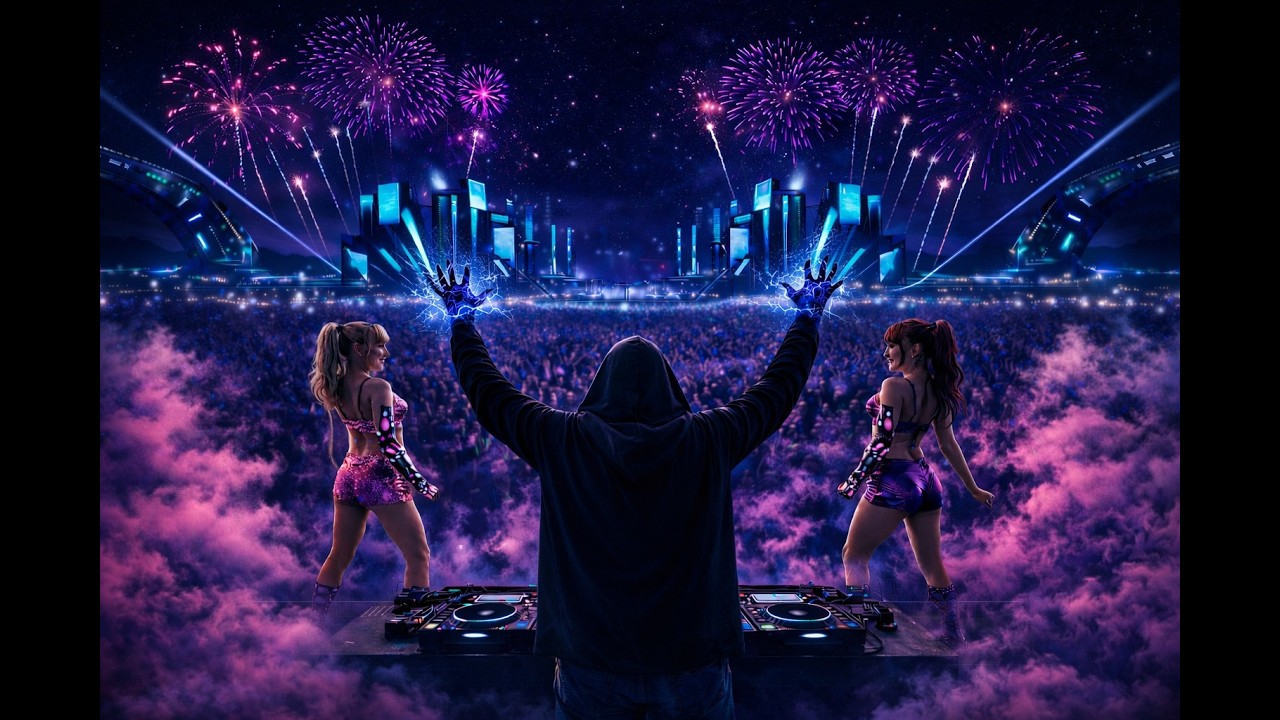 Cyber Ascension Ritual — Hypnotic Neon Uprising
