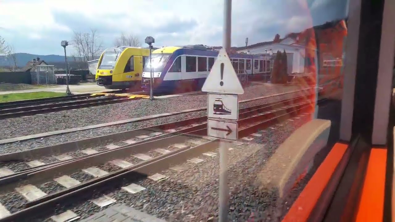 Mitfahrt im HLB VT2648 auf der DB Start RB12 von Königstein(Ts) nach F-Höchst