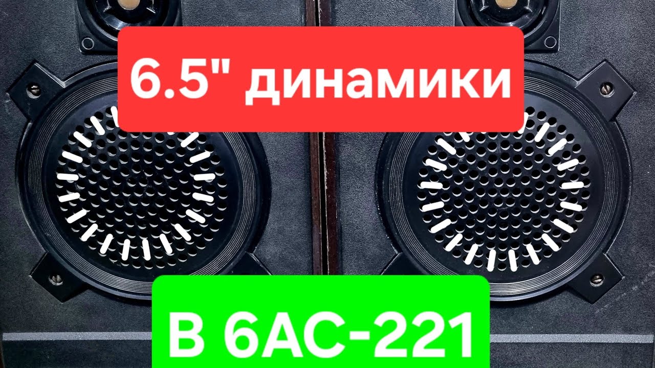 Меняю динамики 10ГД-34 в колонках Radiotehnica 6АС-221 на 6.5